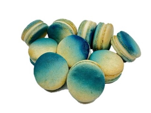 Geboorte macarons blauw